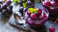 Indulge in the Deliciousness of Black Grape Must Gel Pudding: A Scrumptious Vegan Autumn Fruit Desse