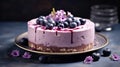 grapes cake purple & white