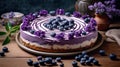 beautiful design, grapes cake purple & white, Cake design