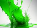 Harmony in Greens: Enchanting Green Splash Visuals