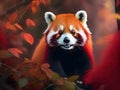 Enchanting Elegance: Striking Red Panda Print