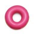 Sweet Indulgence: Isolated Rubber Ring Donut Delight