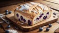Indulge in the Irresistible Delights of Blueberry Bread on National Blueberry Day.AI Generated