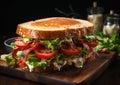 Indulge in a Luxurious Lifestyle with our Giant Club Sandwich: L