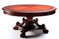 Luxurious Victorian Dining Table: Mahogany Veneer and Ornate Carvings