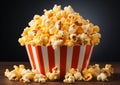 Indulge in the Mouthwatering Magic of Cinema: A Popcorn Striped