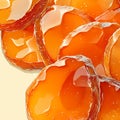 Sweet Delight: Glazed Pastry with Fresh Fruit Topping