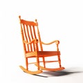 Classic Orange Rocking Chair