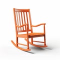 Classic Orange Rocking Chair