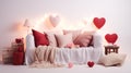 Comfortable movie seats for a romantic evening.AI Generated