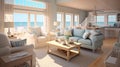 Seaside Bliss: Tranquil 3D Interior Model for a Coastal Retreat
