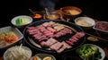 Indulge in the Sizzling and Mouthwatering Flavors of Grilled-to-Perfection Meats, Fresh Vegetables, and Traditional Korean Sauces