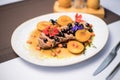 Tender Meat with Apricots and Berries