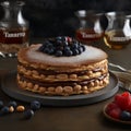 Torta Tre Monti: Delicate wafer cake with chocolate and hazelnut