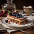 Torta Tre Monti: Delicate wafer cake with chocolate and hazelnut