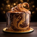 Scrumptious Cake with Velvety Caramel Sauce