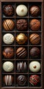 Indulge in a Tempting Array: A Close-Up Look at Assorted Chocola Royalty Free Stock Photo