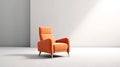 orange recliner chair