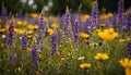 Vivid Wildflowers in Full Bloom beautifull flower