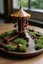 Chocolate Playground Slide A Sweet Journey on a Plate of Grass Chocolate Playground A