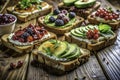 A Gourmet Toast Extravaganza Delightful Breakfast Variety Featuring Sourdough Whole Wheat and More Beautifully Captured Royalty Free Stock Photo