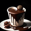 Indulge Your Sweet Tooth: Delicious Chocolate in a Heart Mug