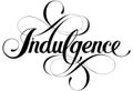 Indulgence - custom calligraphy text Royalty Free Stock Photo