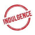 INDULGENCE text written on red grungy round stamp Royalty Free Stock Photo