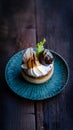 Indulgent bite sized desserts, featuring exquisite chocolate and cake trio Royalty Free Stock Photo