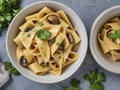 Indulgent Comfort. Pappardelle Elegance with Creamy Sauce