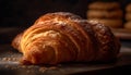 Indulgent French baked goods: croissants, brioche, and baguettes galore generated by AI