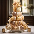 Indulgent Gourmet Pastries and Desserts in Art Deco Style Royalty Free Stock Photo