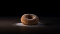 Indulgent homemade donut with chocolate icing temptation generated by AI Royalty Free Stock Photo