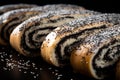 Indulgent Poppy seed roll. Generate Ai Royalty Free Stock Photo