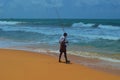 Induruwa beach on Sri Lanka island