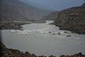 Indus River along Karakoram Highway Royalty Free Stock Photo