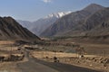 Indus river flowing through mountains in Ladakh, India Royalty Free Stock Photo