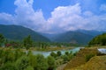 Indus river rages thru the valley, Srinagar Royalty Free Stock Photo