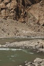 Indus River valley along the road to lake Tsomoriri in Ladakh