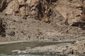 Indus River valley along the road to lake Tsomoriri in Ladakh