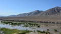 Indus river with the valley in Leh, India Royalty Free Stock Photo