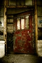 Industrial Abandoned Factory Doorway