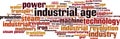 Industrial age word cloud