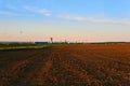 Industrial and agricultural landscape Royalty Free Stock Photo