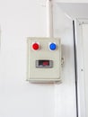 Industrial air conditioner controls Royalty Free Stock Photo