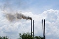 Industrial air smoke pollution