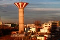 Industrial area, water tower Royalty Free Stock Photo