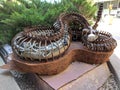 & x22;Rattlesnake& x22; by Jacque Frazee & x28;SD& x29;; Sculpture on the Sioux Falls SculptureWalk