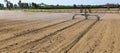 Industrial automatic irrigation system on the cultivated fi