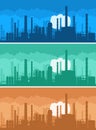 Industrial background concept of environmental pollution Royalty Free Stock Photo